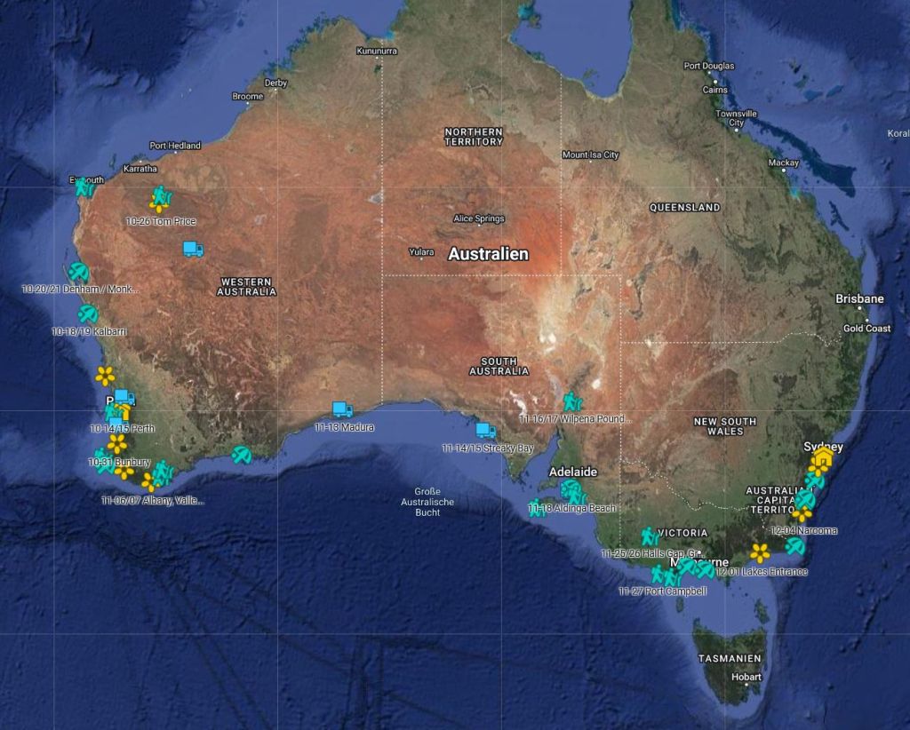 Reiseroute auf Google&nbsp;Maps