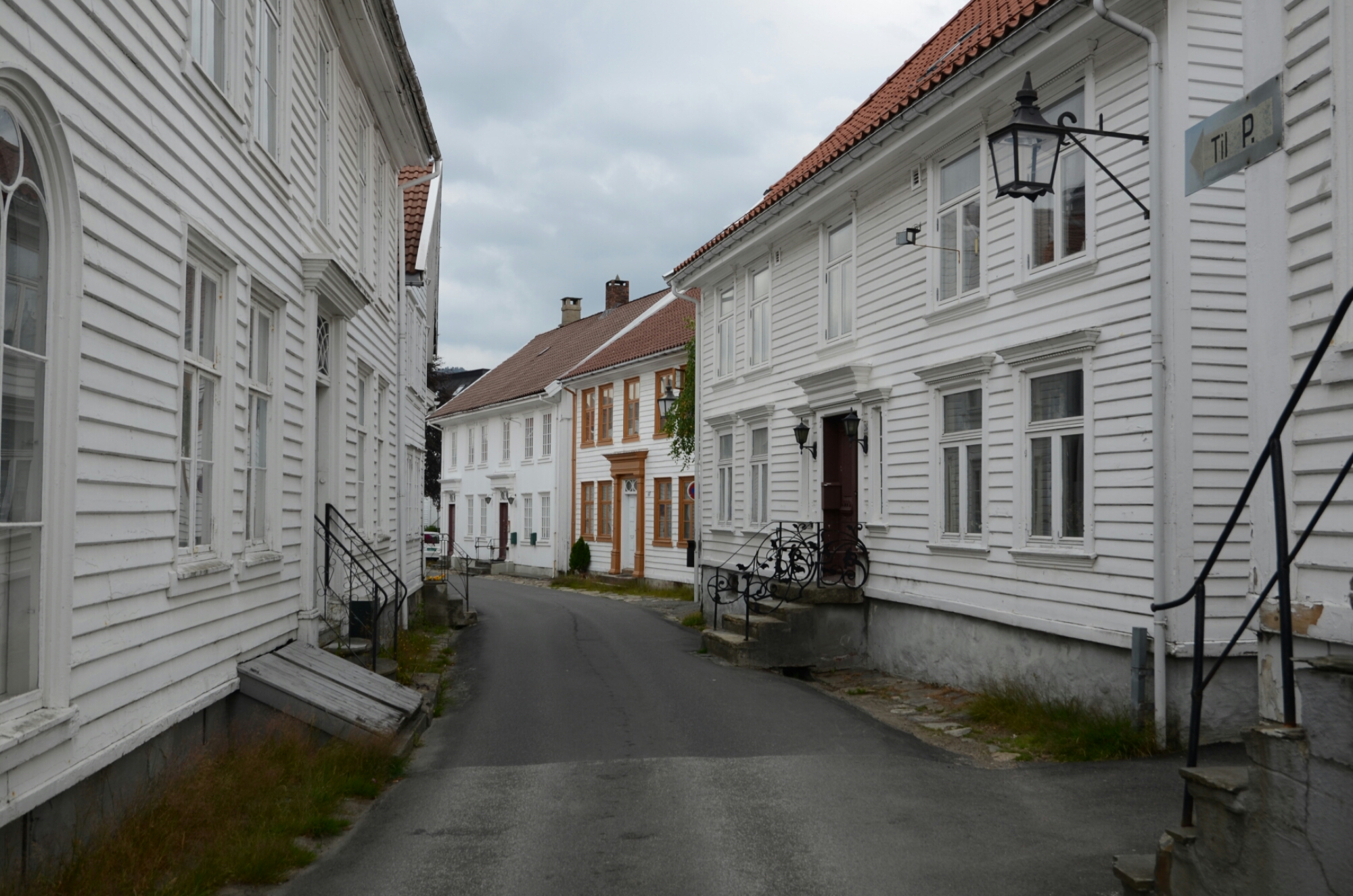 Weisse Häuser in Flekkefjord
