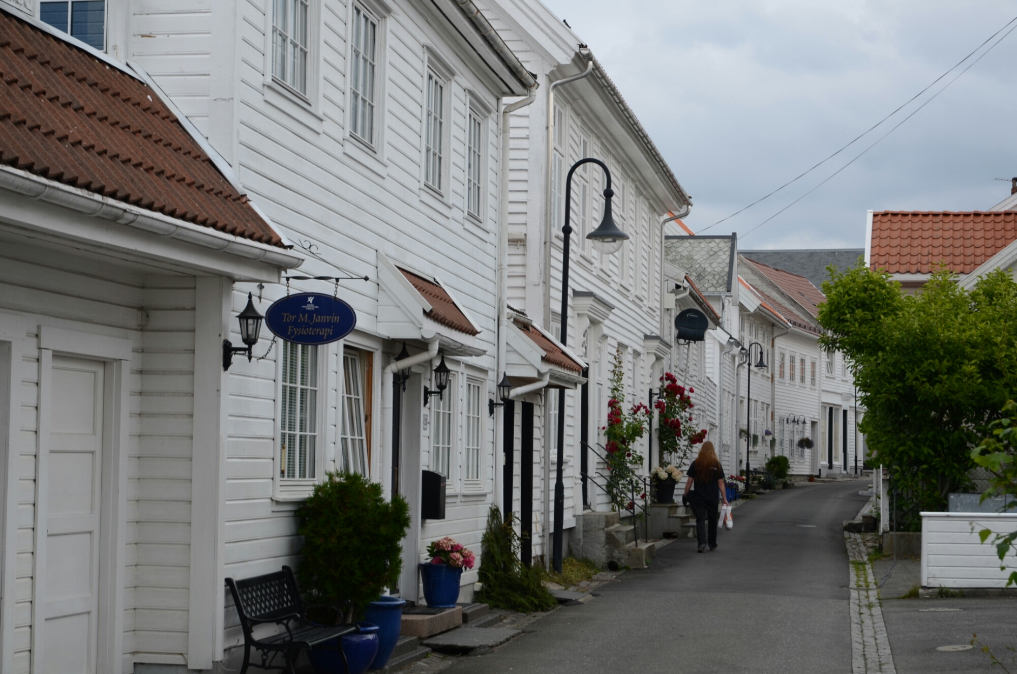 Weisse Häuser in Flekkefjord
