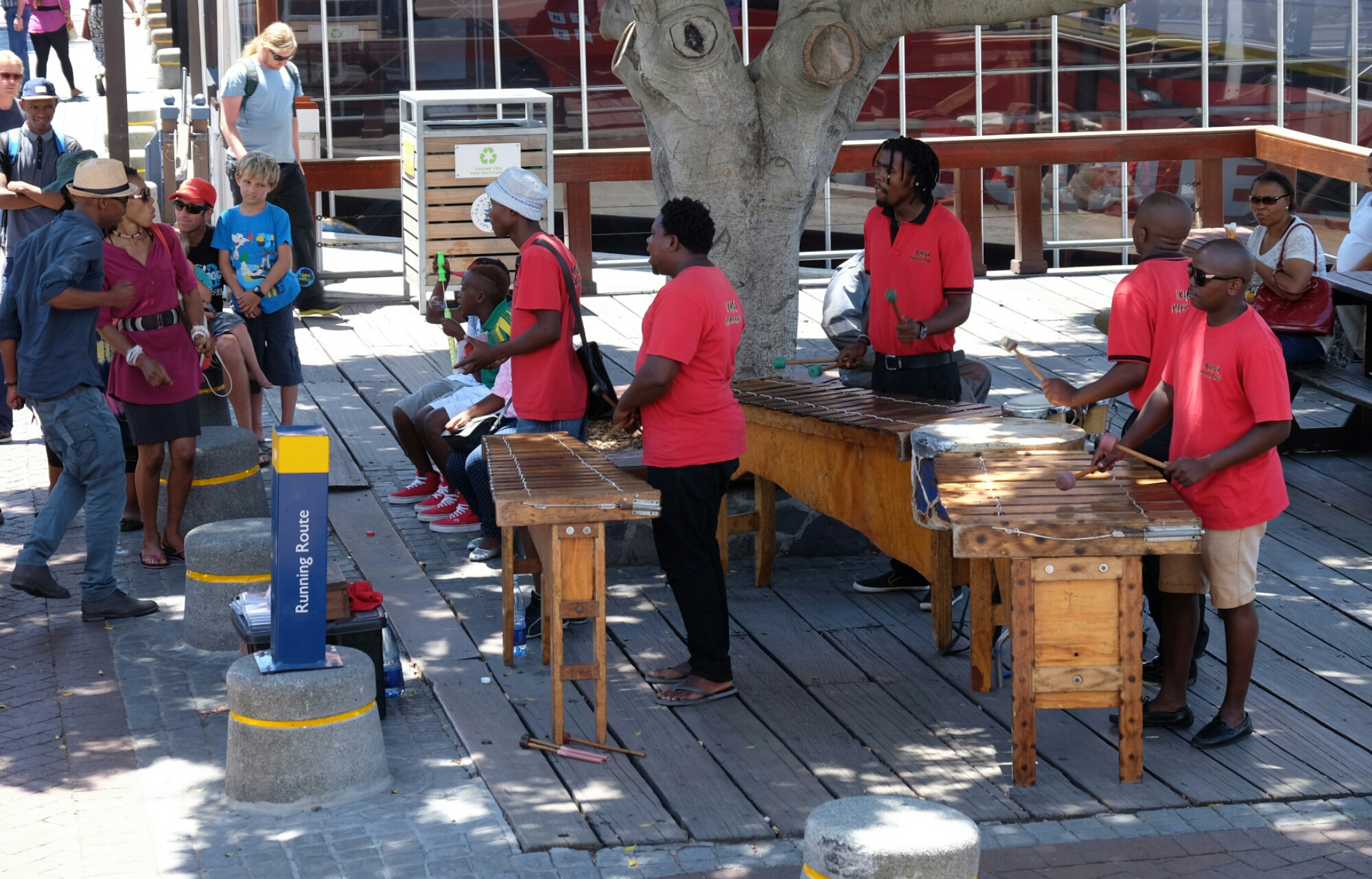 Band in V&A Waterfront in Kapstadt Band in V&A Waterfront in Kapstadt