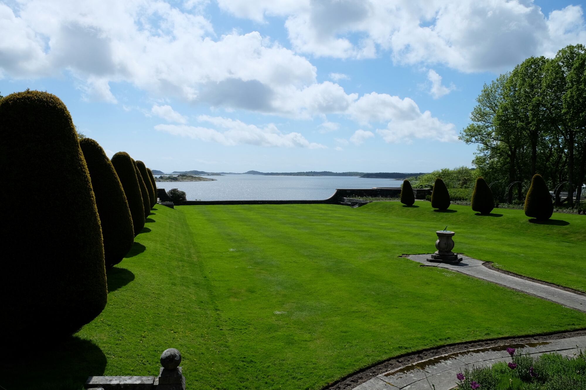 Aussicht vom Schloss Tjolöholmen bei Kungsbacka Aussicht vom Schloss Tjolöholmen bei Kungsbacka