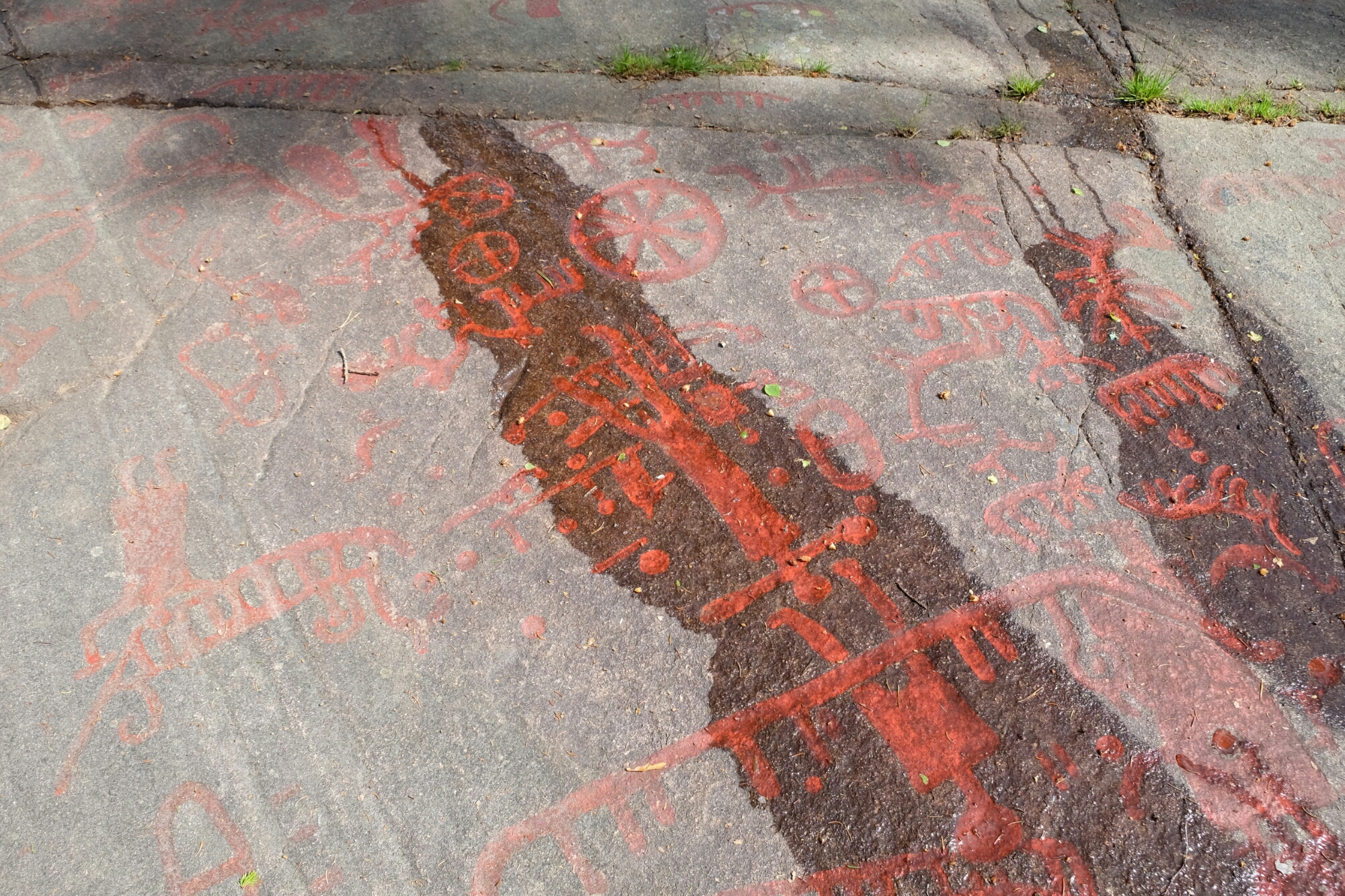 Felsritzungen (Hällristningar) bei Brastad Felsritzungen (Hällristningar) bei Brastad