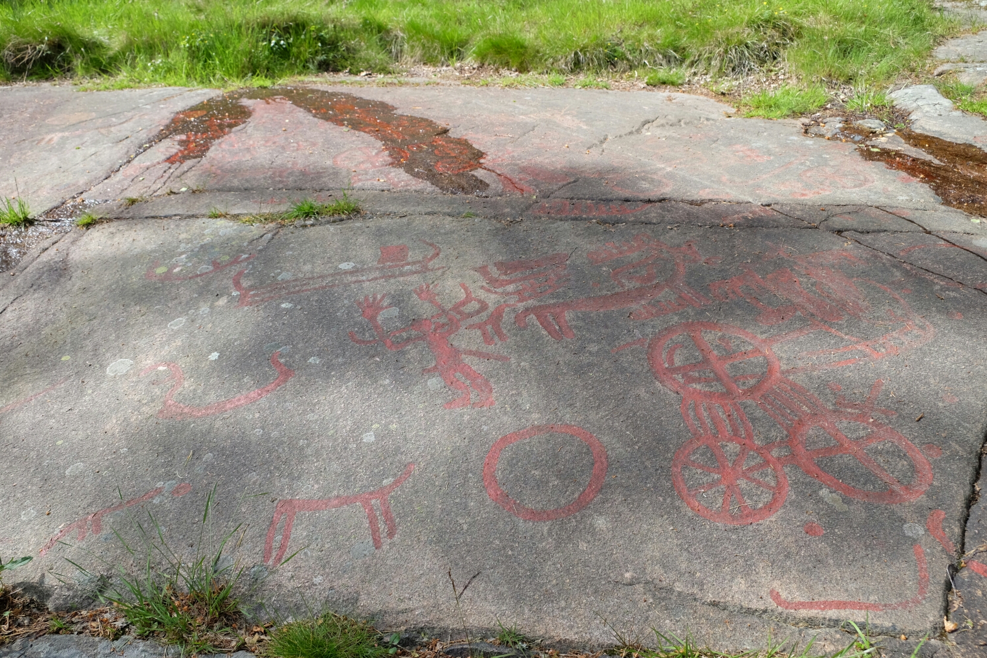 Felsritzungen (Hällristningar) bei Brastad Felsritzungen (Hällristningar) bei Brastad