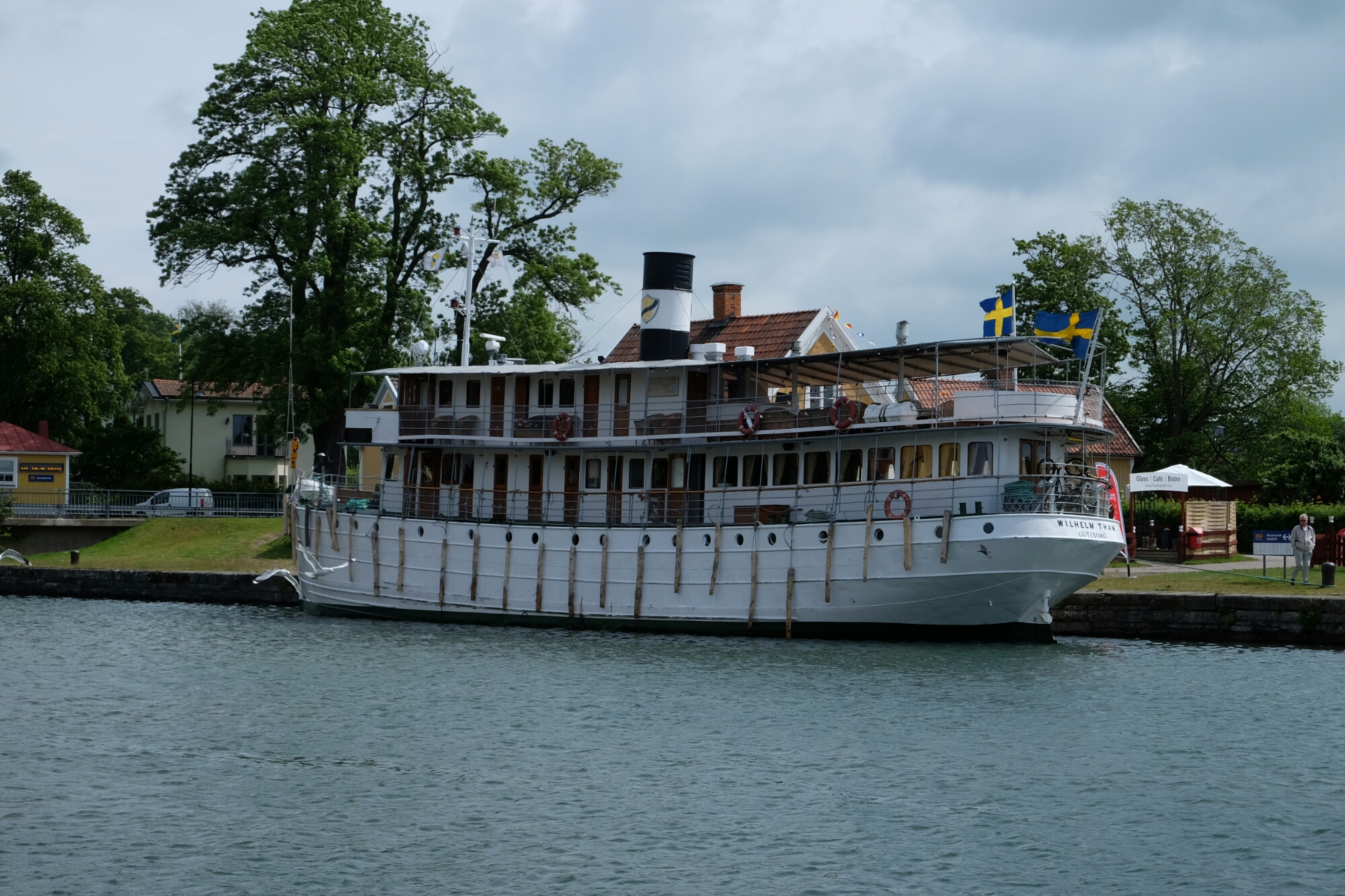 Götakanalschiff Wilhelm Tham in Motala Götakanalschiff Wilhelm Tham in Motala