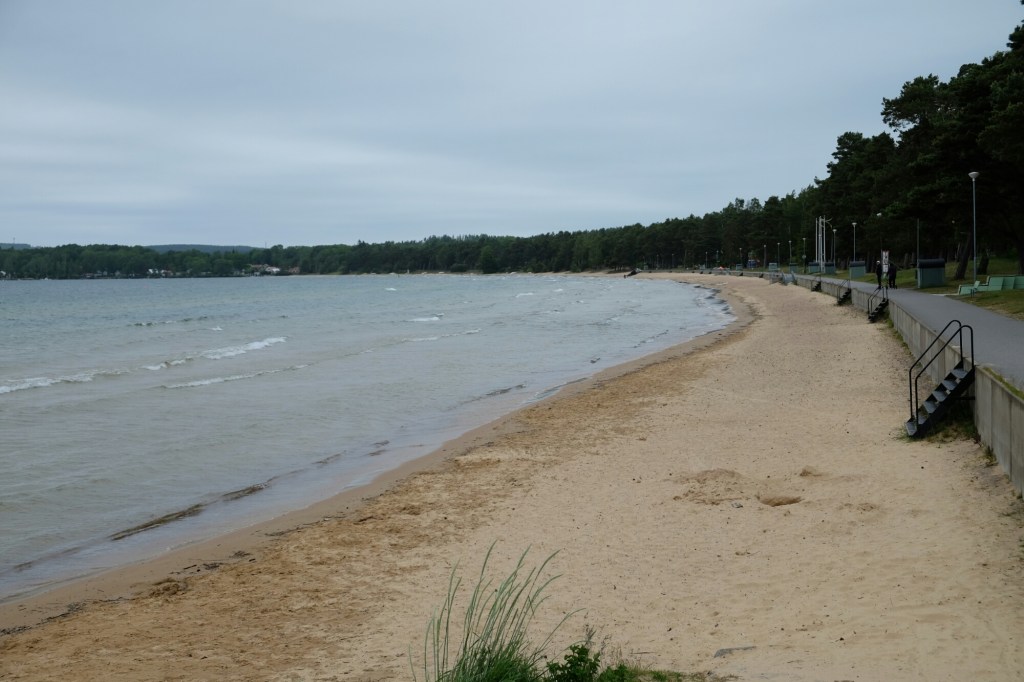 Der längste Binnenstrand Schwedens