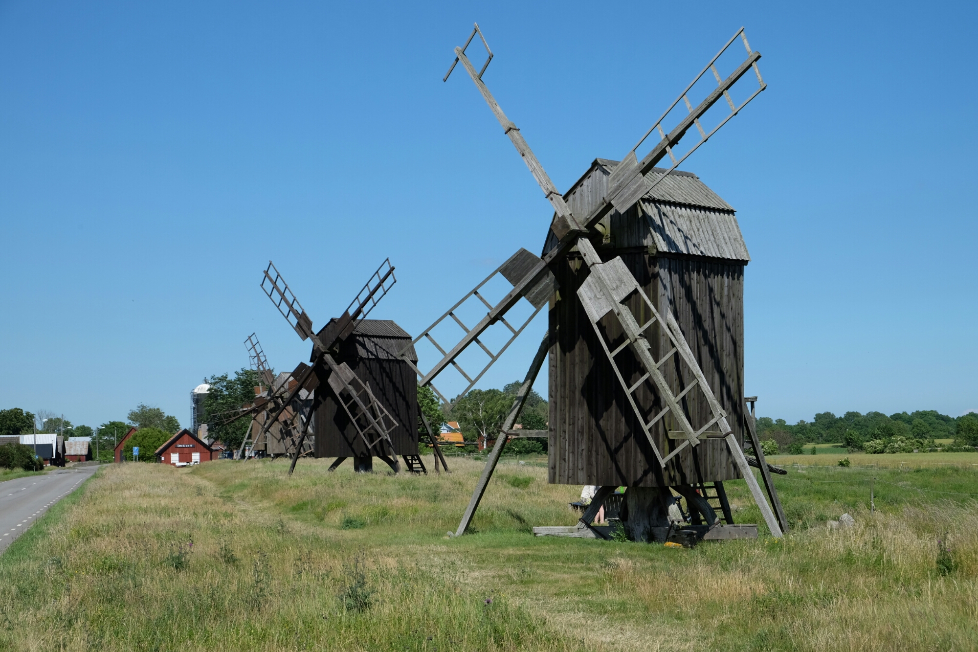 Lehrkaka väderkvarnar (Bockmühlen) auf Öland Lehrkaka väderkvarnar (Bockmühlen) auf Öland