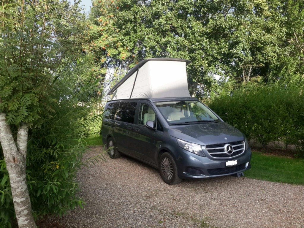 Camping unterhalb des Meeresniveaus