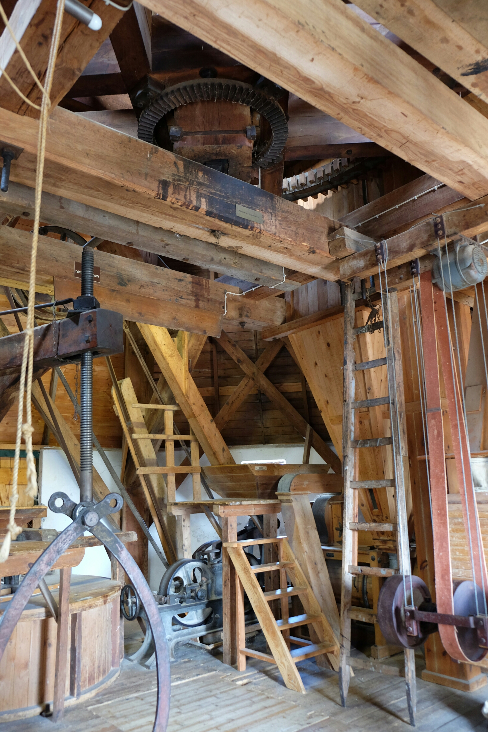 Im Innern der Moorseer Mühle Im Innern der Moorseer Mühle