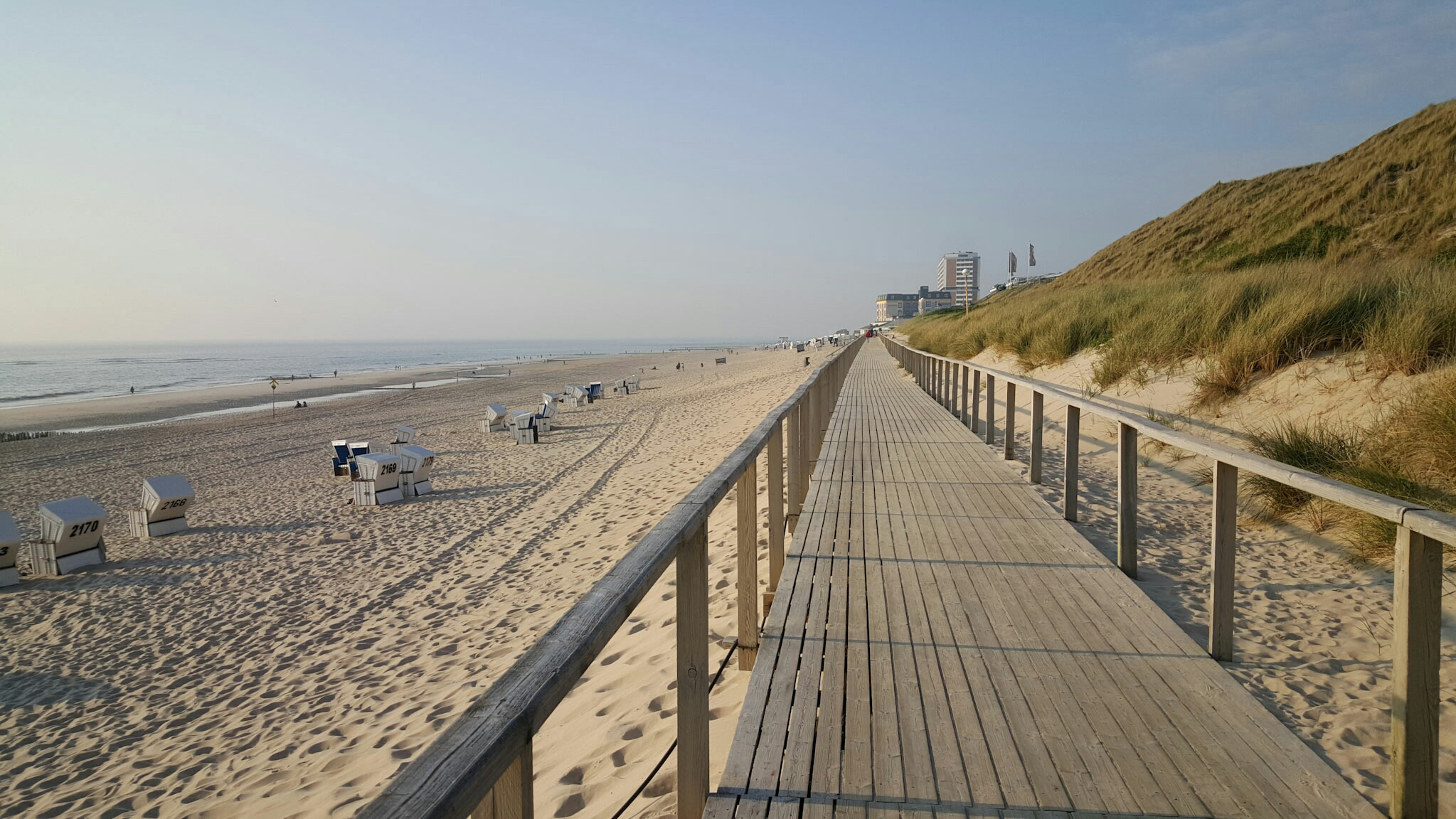 Abendstimmung an der Promenade von Westerland