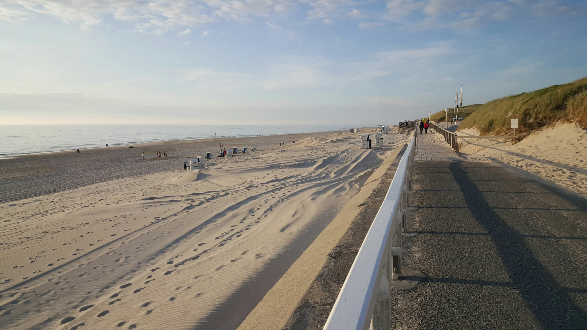 Abendstimmung an der Promenade von Westerland