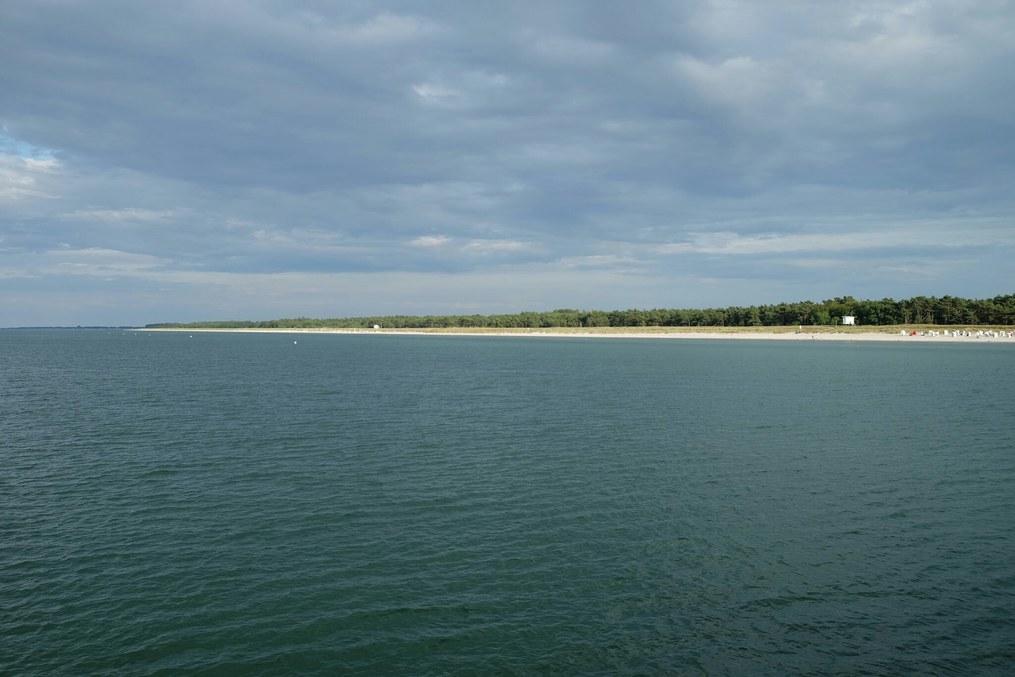 Blick auf Küste bei Prerower Seebrücke