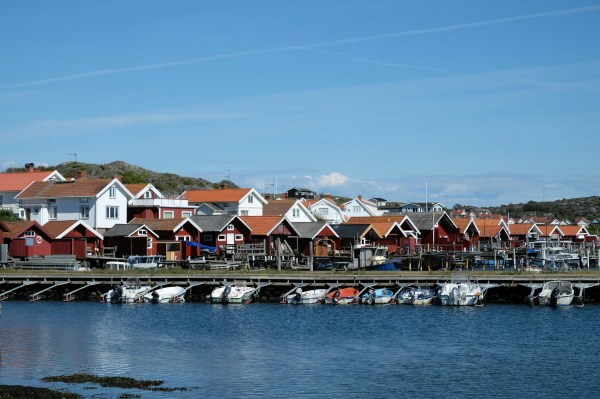 Häuser und Hafen in Stocken