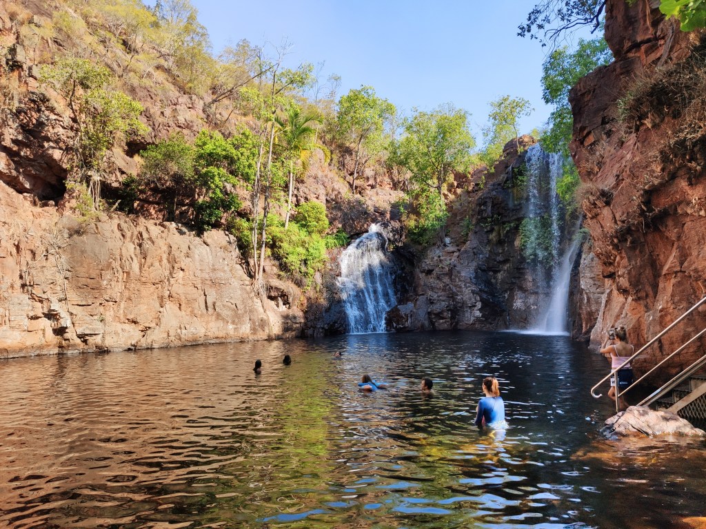 135 Treppenstufen zum Plunge Pool der Florence Falls (Litchfield&nbsp;NP)