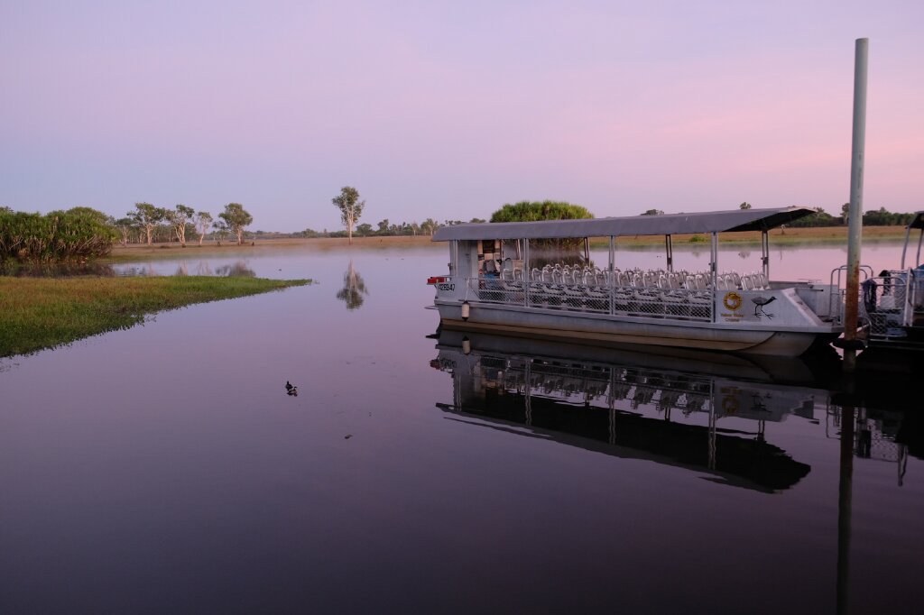 Yellow Water Cruise: Traumhafte Stimmung bei&nbsp;Sonnenaufgang