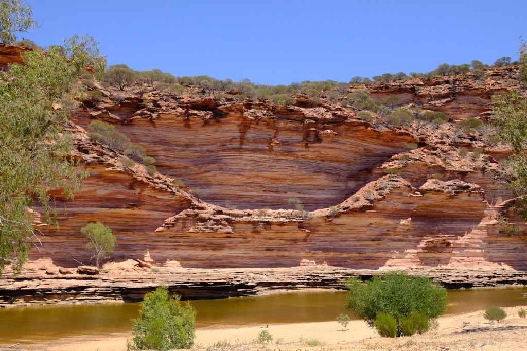 Auf dem Loop Walk eine Windung der 80km langen Schlucht des Murchison River erleben