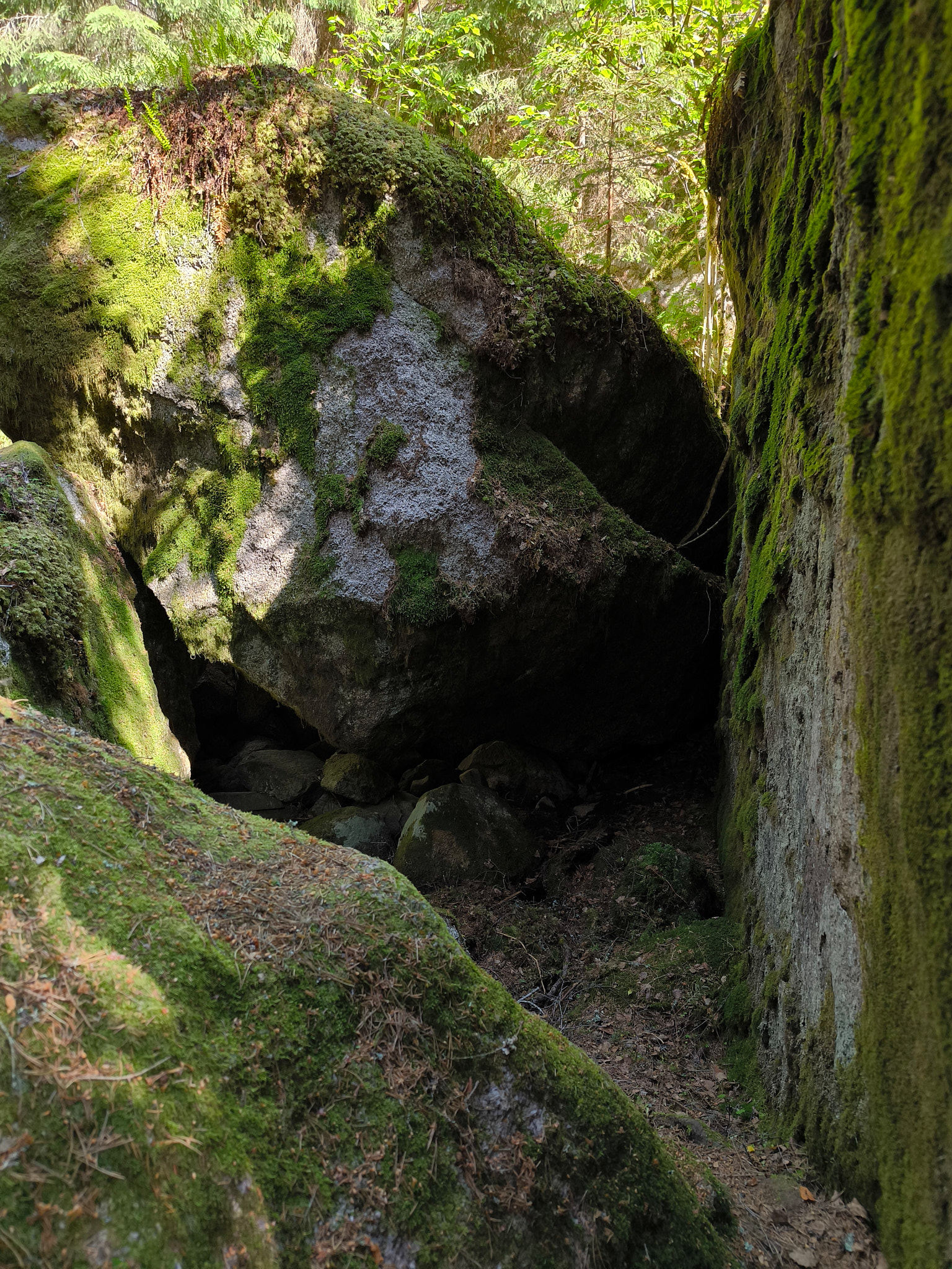 Weg zu Vitsands Grottorna
